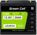 AKUMULATOR LITOWO-ŻELAZOWO-FOSFORANOWY LiFePO4 Green Cell Cube 12.8V 20Ah LFPGC12V20AH