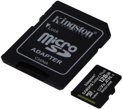 Karta pamięci microSD Kingston Canvas Select Plus microSDXC C10 UHS-I 128GB Karta pamięci microSD Kingston Canvas Select Plus microSDXC C10 UHS-I 128GB
