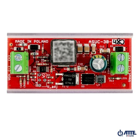 Przetwornica podnosząca napięcie do 48V ATTE ASUC-30-480-OF Przetwornica podnosząca napięcie do 48V ATTE ASUC-30-480-OF