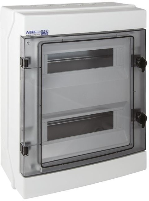 Rozdzielnica hermetyczna modułowa (500V AC, 1000V DC) 2x12 natynkowa (N+PE) IP65 RH-24 Rozdzielnica hermetyczna modułowa (500V AC, 1000V DC) 2x12 natynkowa (N+PE) IP65 RH-24