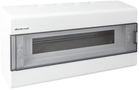 Rozdzielnica modułowa 1x18 natynkowa (N+PE) IP40 SRn-18 Rozdzielnica modułowa 1x18 natynkowa (N+PE) IP40 SRn-18