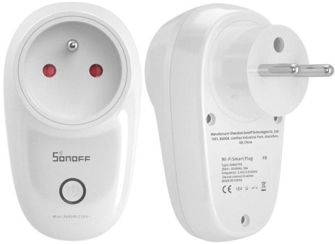 SONOFF Inteligentne gniazdko 10A WiFi S26R2TPE-FR SONOFF Inteligentne gniazdko 10A WiFi S26R2TPE-FR
